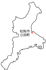 三重県（白地図）