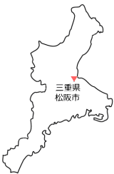 三重県（白地図）